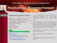 Tablet Screenshot of bogenschiessen-zen.de